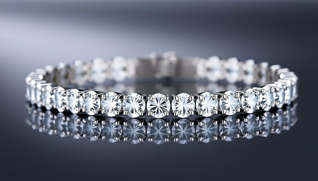 Blue Nile lab grown diamond tennis bracelets