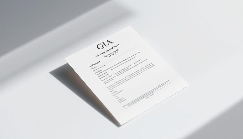 GIA Lab Grown Diamond Report