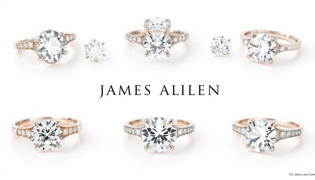 James Allen lab grown diamond rings