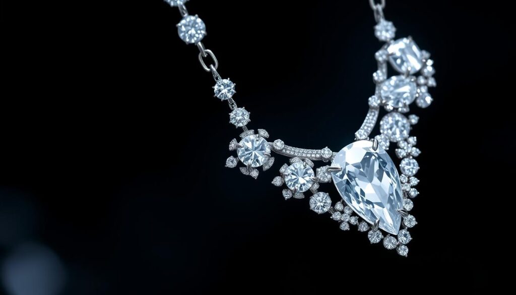 Jean Dousset lab grown diamond necklaces