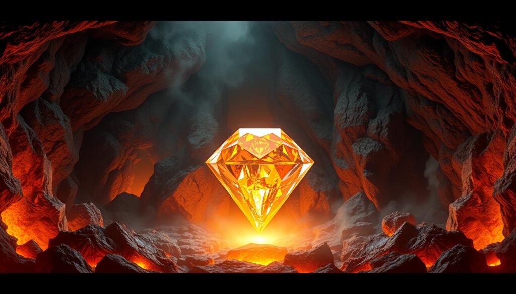 Natural Diamond Formation Process