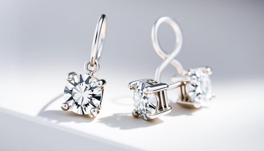 Pandora lab grown diamond earrings