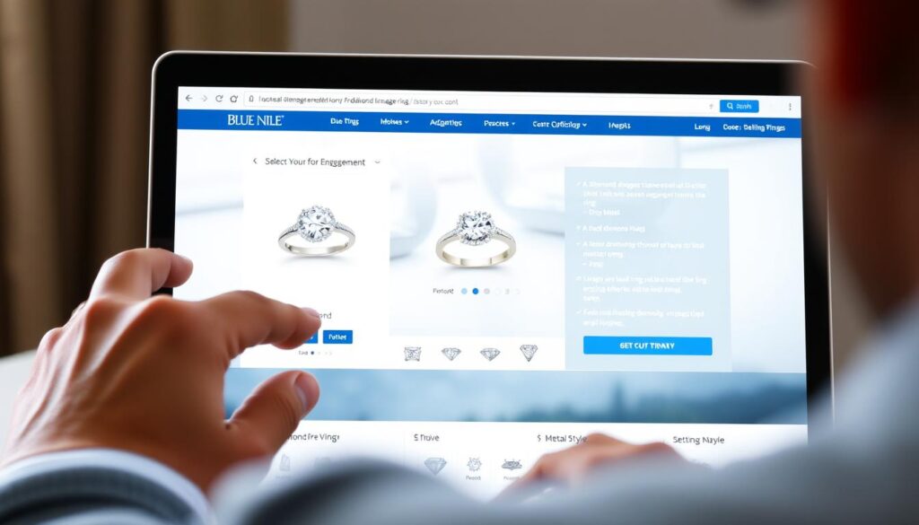 blue nile custom engagement rings