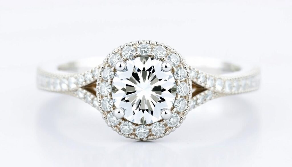 buy french pave engagement ring