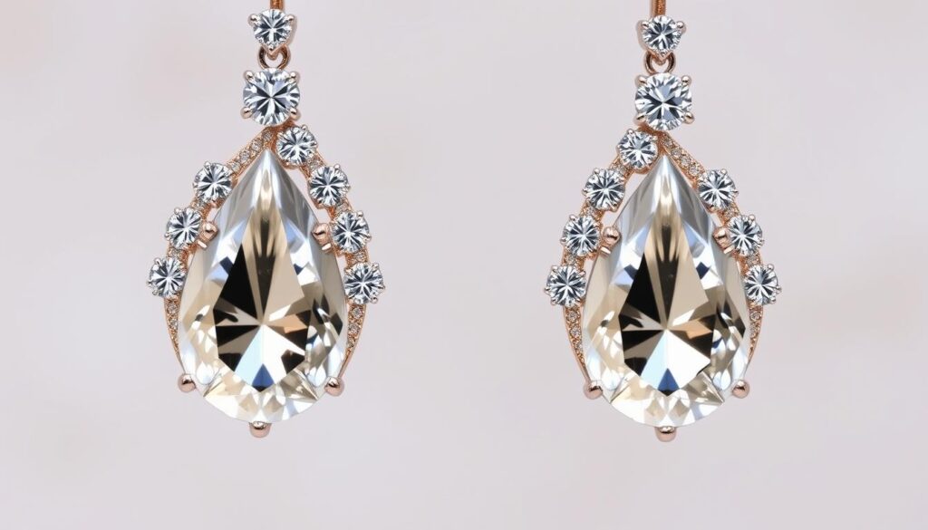 diamond drop earrings