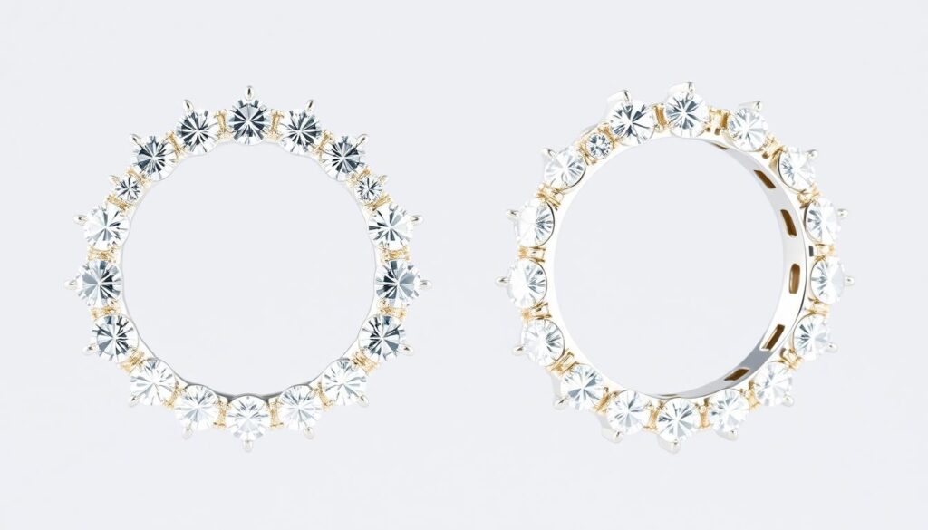 diamond hoop earrings