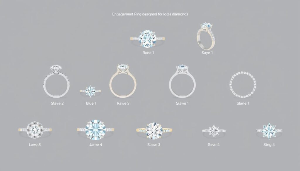 engagement ring settings for loose diamonds