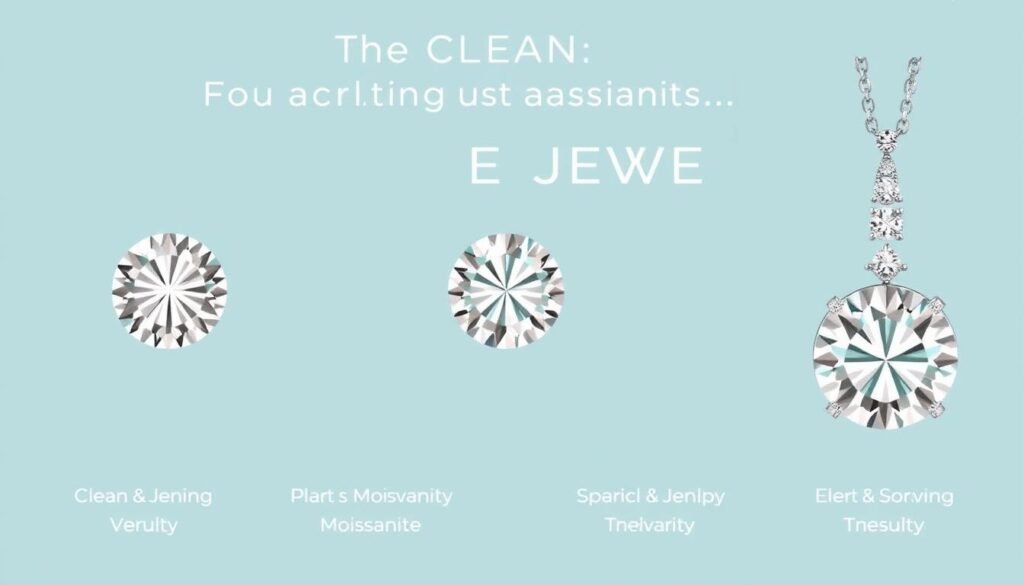 how to clean moissanite jewelry
