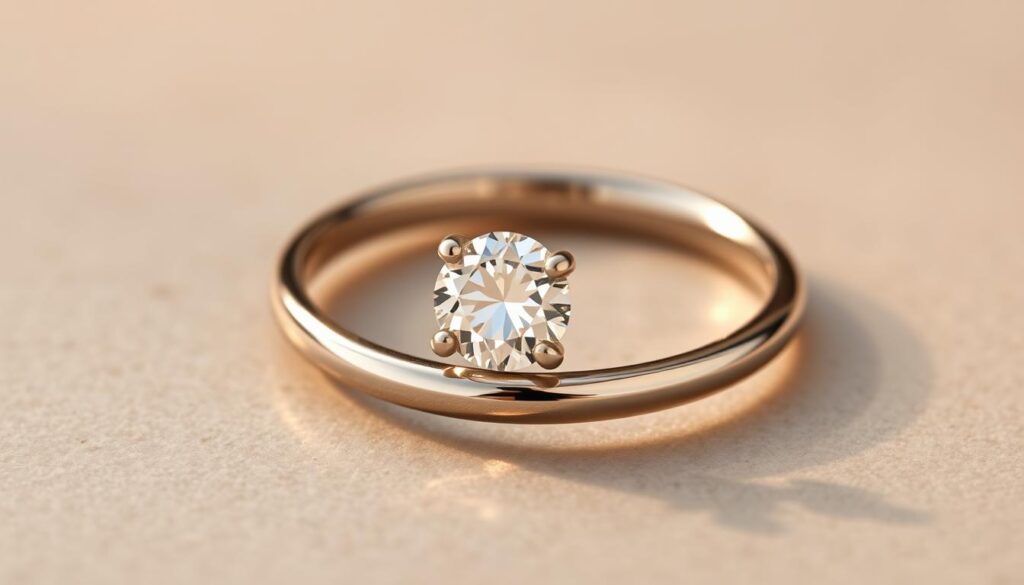 lab grown diamond engagement ring
