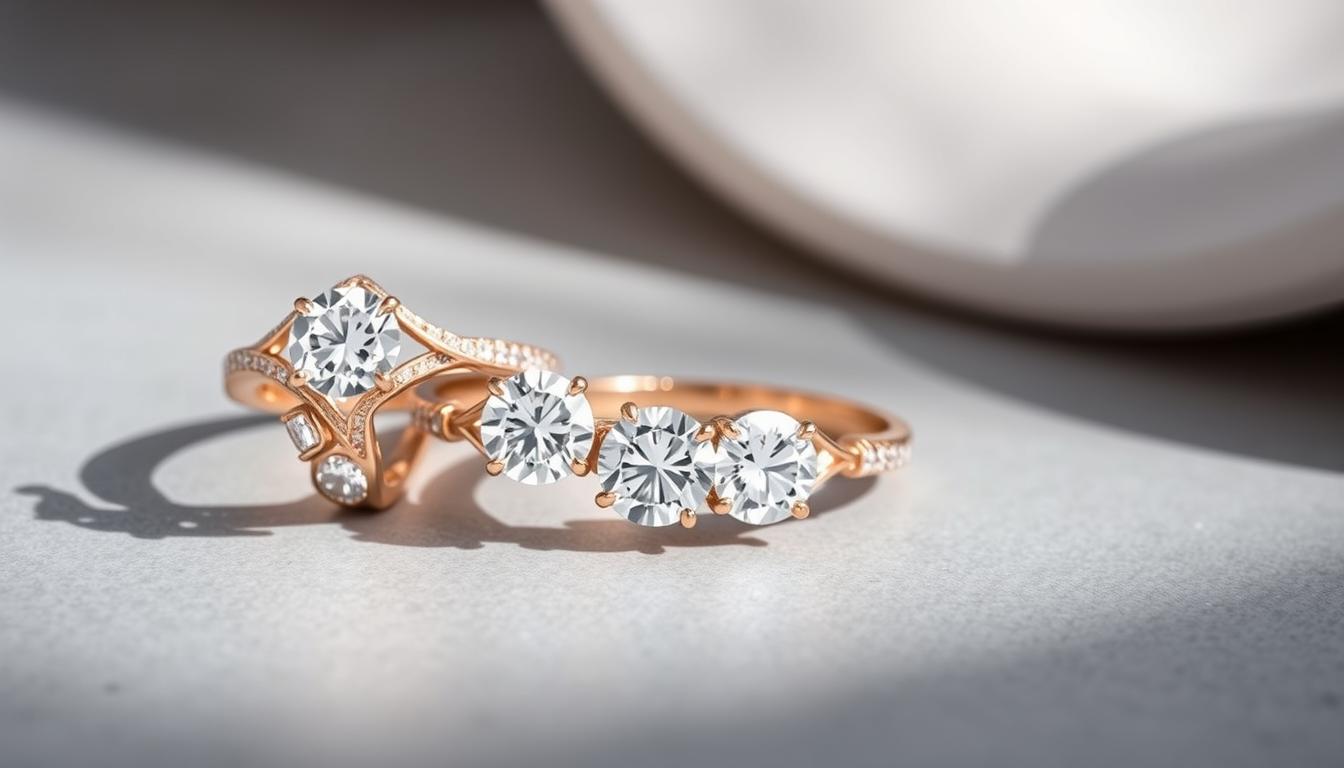 lab made diamond engagement rings