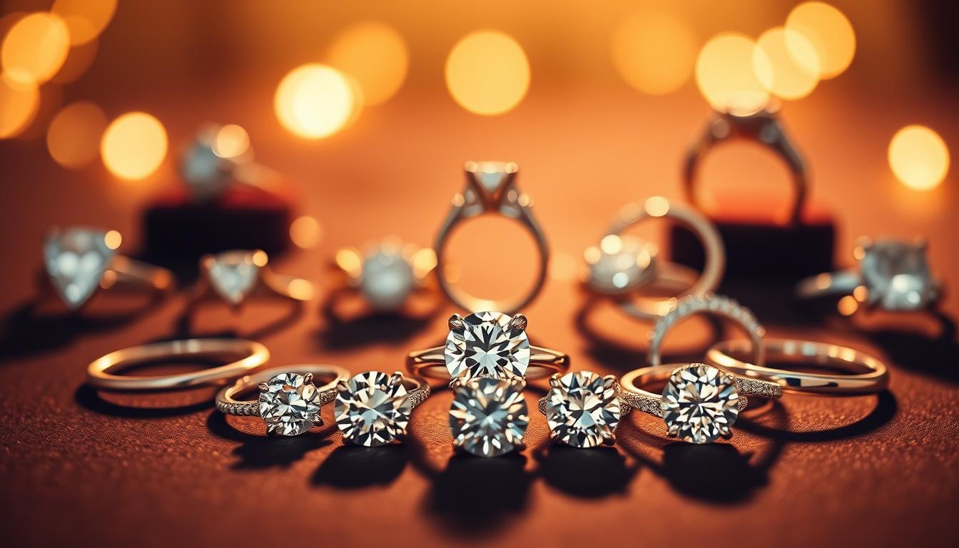 lab made engagement rings