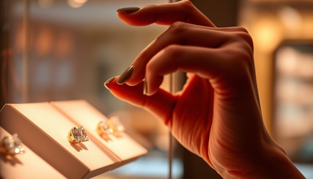 selecting diamond stud earrings