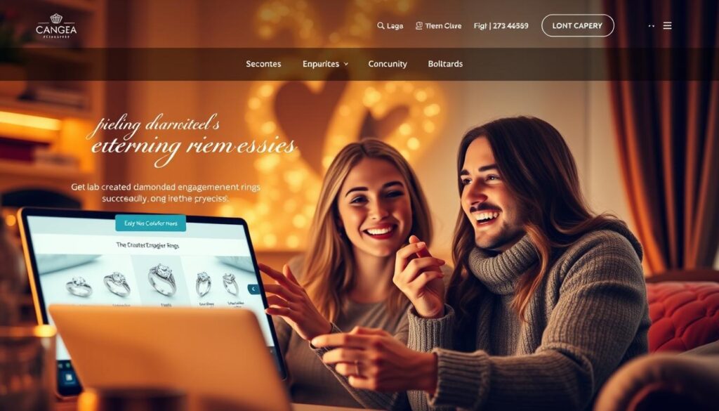 where to buy lab created engagement rings